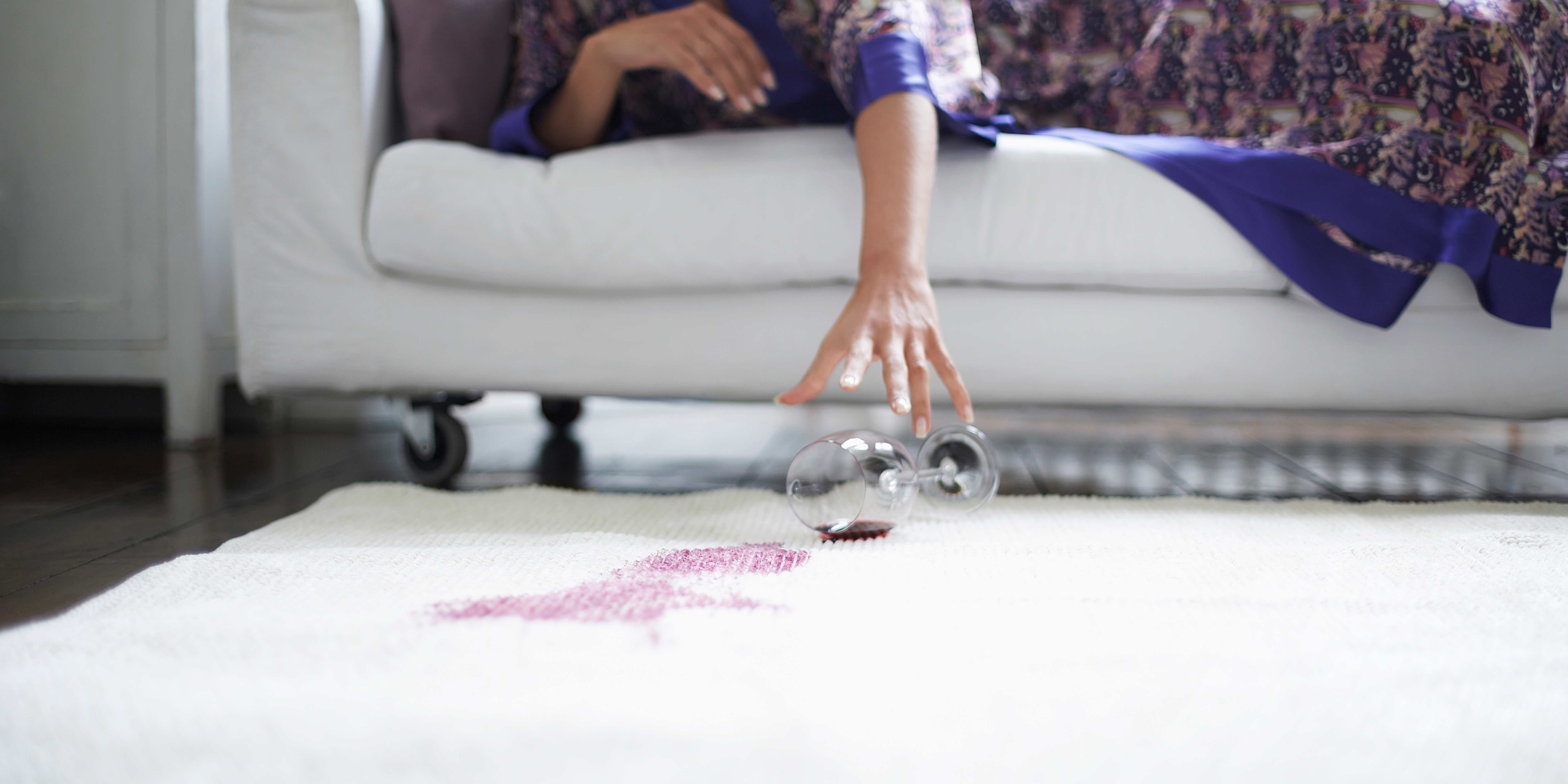 Tips for removing red wine from your carpet or rug