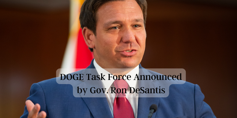 Gov. DeSantis announced a one-year DOGE Task Force: Local Government Will Come Under Scrutiny