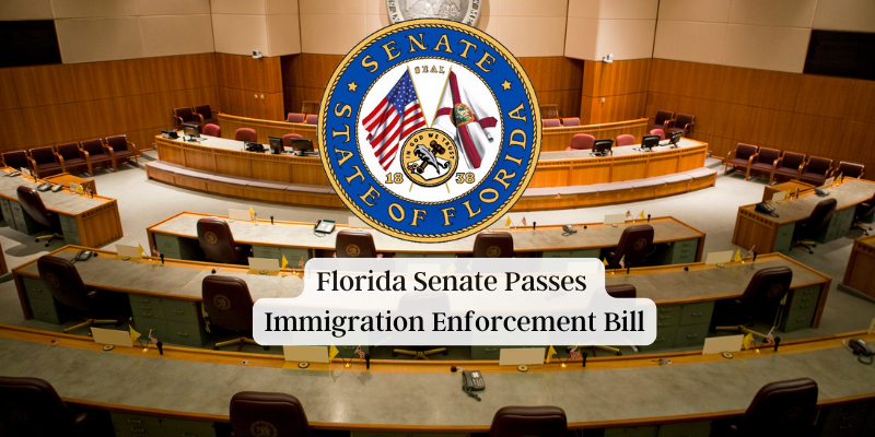 The Florida Senate has passed a sweeping immigration enforcement bill, ending a GOP stalemate while rejecting Democratic efforts to protect Dreamers.