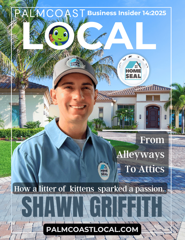 Shawn Griffith on the cover of Palm Coast Local Busienss Insider