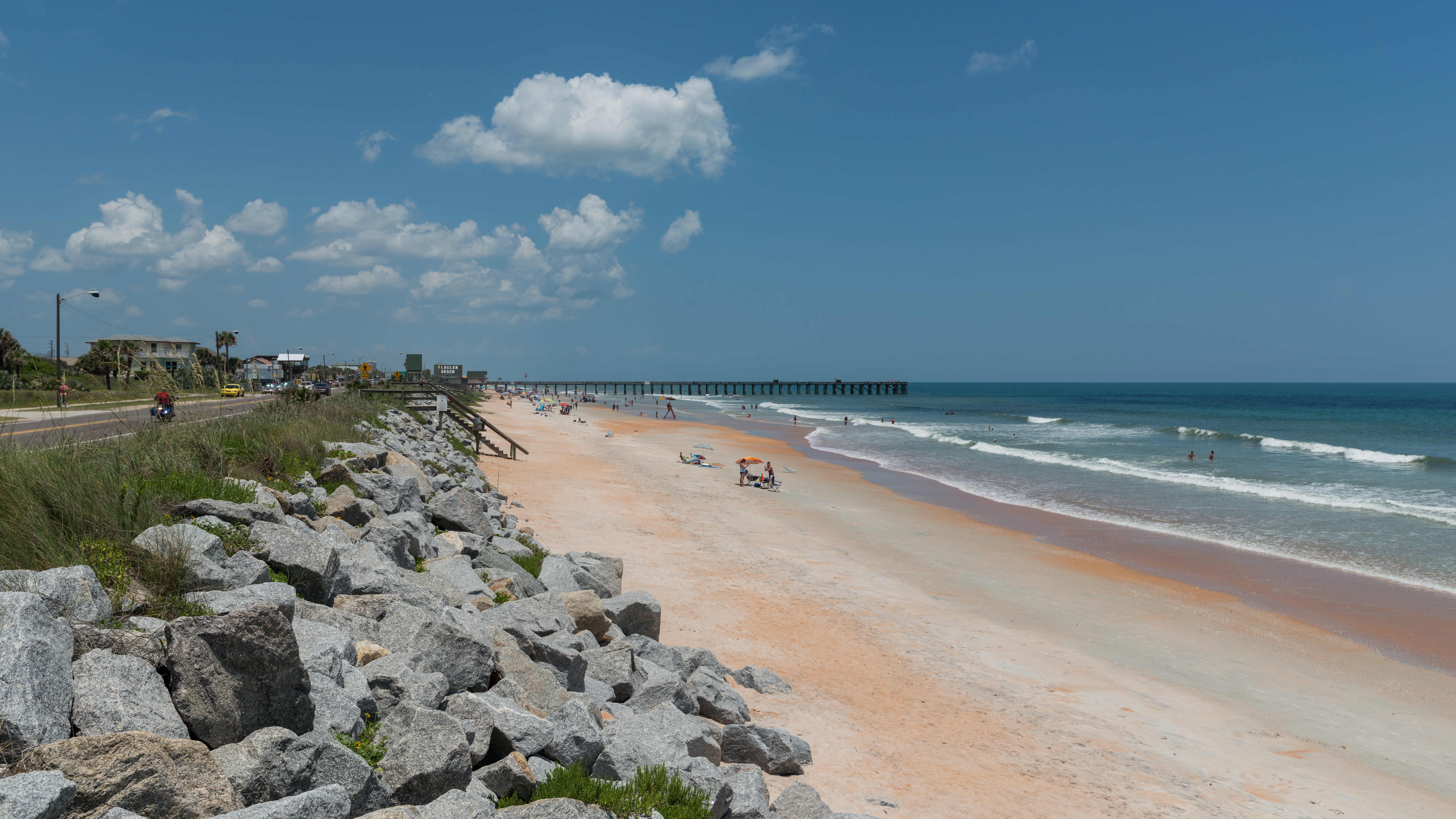 Flagler Beach pier and coastline