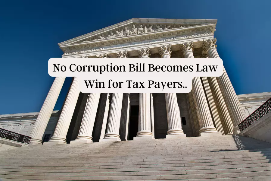 No Corruption Act is a win for taxpayers