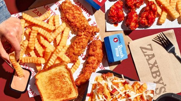3 hand-breaded Chicken Fingerz™ with Zax Sauce®. Served with Texas Toast, Crinkle Fries, and Small Drink.