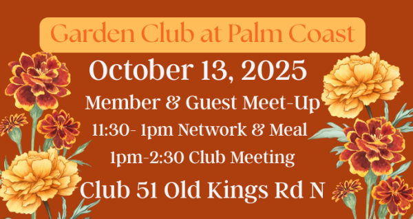 Garden Club Monthly Meet and Greet - Oct 2025