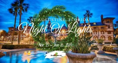 Night of Lights in St. Augustine Florida 2024