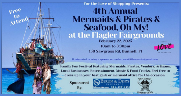4th Annual Mermaids, Pirates & Seafood
