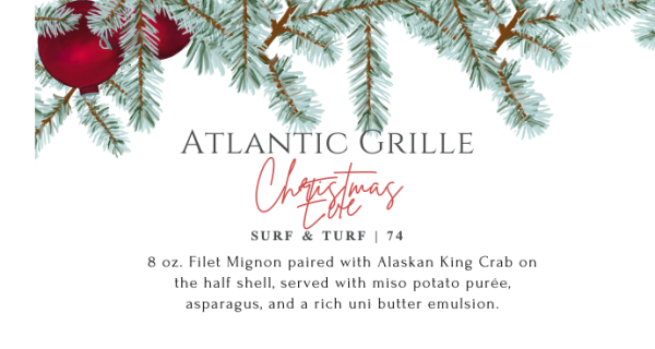 Atlantic Grille Christmas Eve Dining - Hammock Beach Resort & Spa