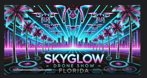 SkyGlow is making history as Flagler County’s first-ever drone show, combining cutting-edge technology, aviation for a unique spectacle!