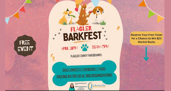 Flagler Barkfest on April 26th 11-3pm at Flagler County Fairgrounds. Bring your fur friends and unleash the Fun at the Flagler BarkFest. | Palm Coast Local Events