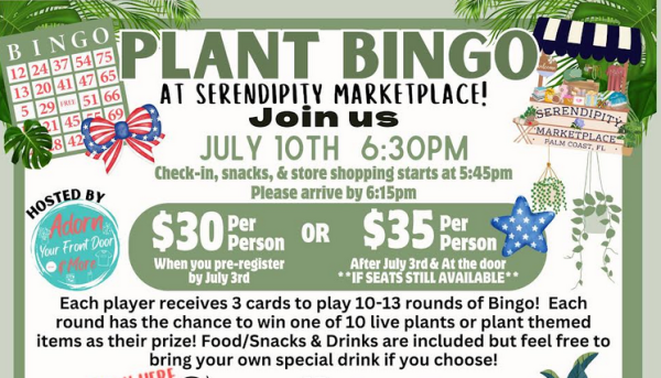 Plant Bingo at Serendipity Marketplace