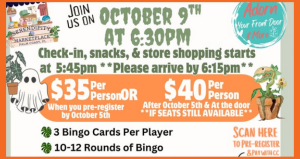 Plant Bingo at Serendipity Marketplace