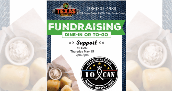 10 CAN and Texas Roadhouse Fundraiser