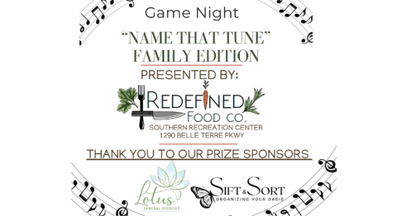 Name That Tune Game Night at Redifined Food Co