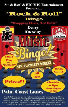Rock and roll bingo is a spin on the traditional. game of bingo