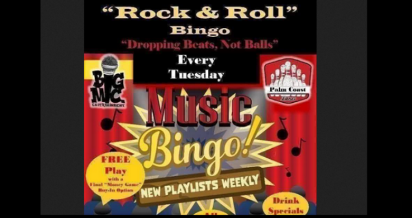 Rock & Roll Bingo Night – Palm Coast Lanes | Music Bingo, Prizes & Drink Specials