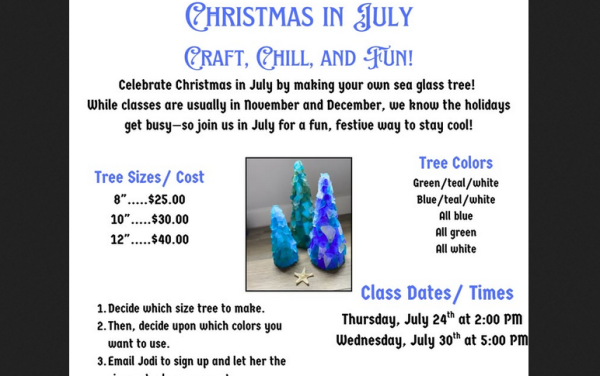 Christmas in July Crafts, Chill and Fun