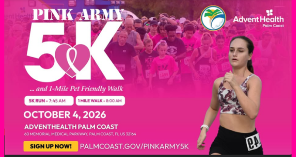 Pink Army 5K and 1 Mile Pet Friendly Walk on October 4 2026 at AdventHealth