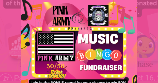 Pink Army and Guardian Belles of The Sisterhood Music Bingo Night