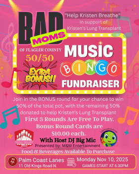 Bad Moms of Flagler County – Music Bingo Fundraiser