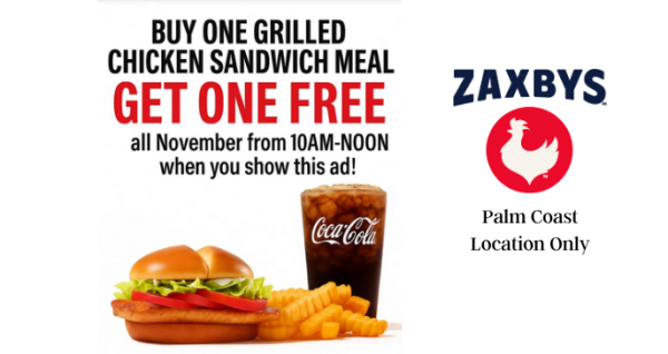 Zaxby's Palm Coast - November Food Special