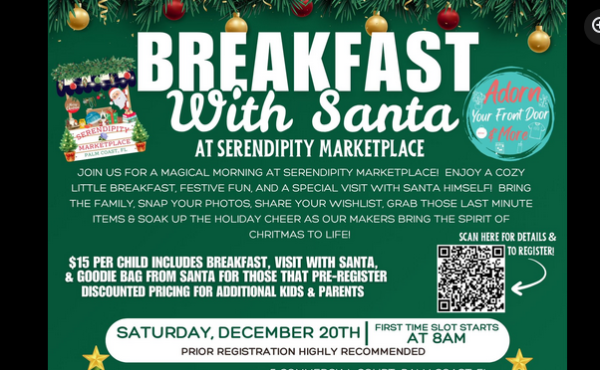 Breakfast With Santa at Serendipity Marketplace