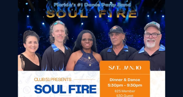 Club51 Present Soul Fire Dinner & Dance Jan 10, 2026