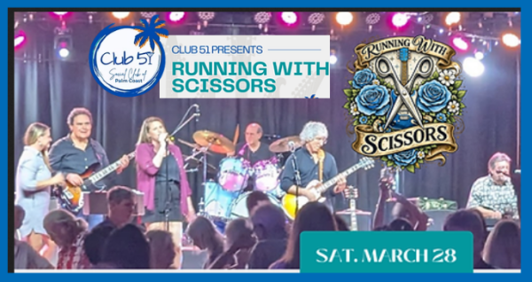 Running With Scissors Dinner Dance at Club 51 Palm Coast – March 28, 2026