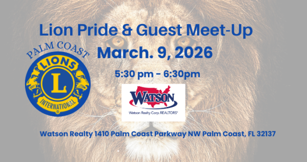 Palm Coast Lions Club Member & Guest Meet-Up