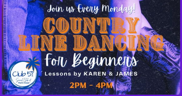 Country Line Dancing for Beginners at Club 51 Palm Coast – Monday, March 2, 2026