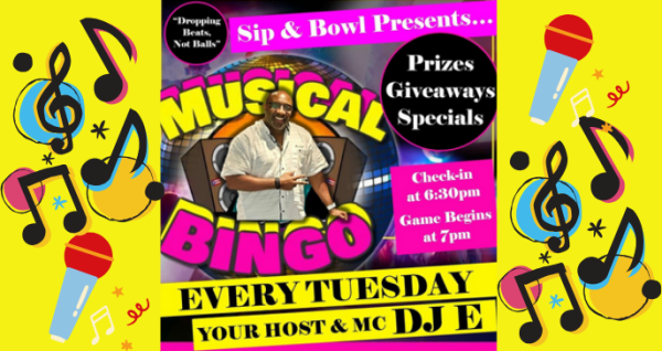 Sip & Bowl Musical Bingo Blast