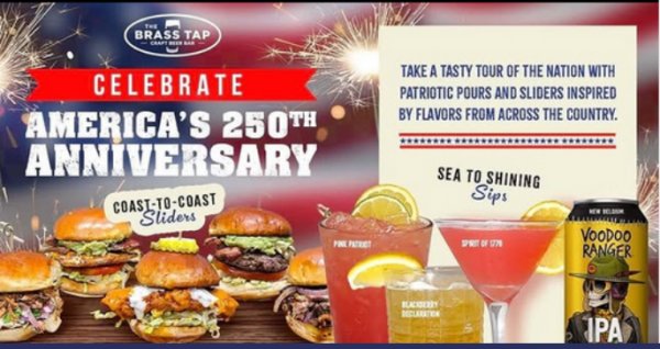 The Brass Tap 4th of July & America 250 Specials