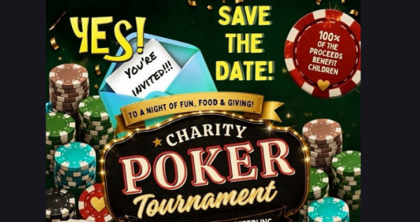 Charity Poker Tournament Presented by YES Youre Invited