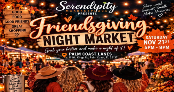 Friendsgiving Night Market at Palm Coast Lanes