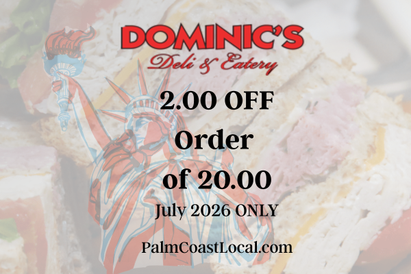 Dominic's Deli & Eatery 2.00 Off
