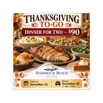 Thanksgiving Dinner To-Go at Hammock Beach Resort Golf & Spa