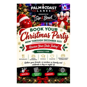 Book Your Christmas Party at Palm Coast Lanes