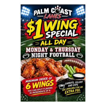 $1 Wings — Monday & Thursday Night Football